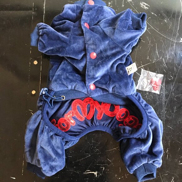 Small Dog Pet Clothing Outfit Jumpsuit Reversible 2 -in-1 NWT - Picture 9 of 9